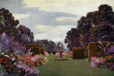 Kruidachtige Grenzen bij Welbeck door Augustus Charles Wyatt