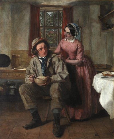 Charles Dickens in de rol van Sir Charles Coldstream, ca. 1850 door Augustus Leopold Egg