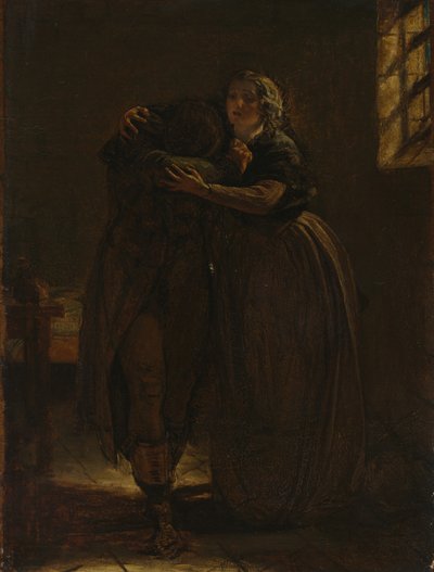 Studie voor "Kom Rust in deze Boezem mijn eigen Getroffen Geliefde" door Augustus Leopold Egg