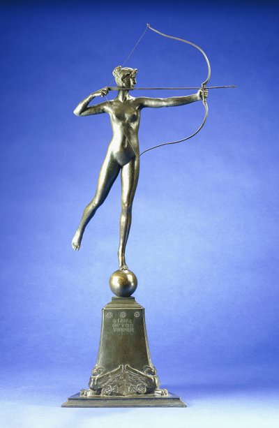 Diana van de Toren, een bronzen figuur, 1899 door Augustus Saint Gaudens