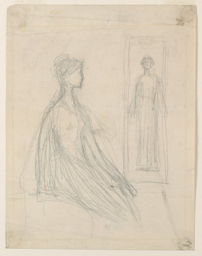 Studies voor de Violet Sargent bronzen plaquette in het Art Institute of Chicago door Augustus Saint Gaudens