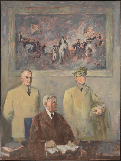 Het Hoge Commando - Linker Paneel, 1947-1949 door Augustus Vincent Tack