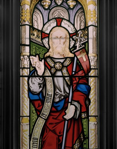 Christus zegent (detail) door Augustus Welby Northmore Pugin