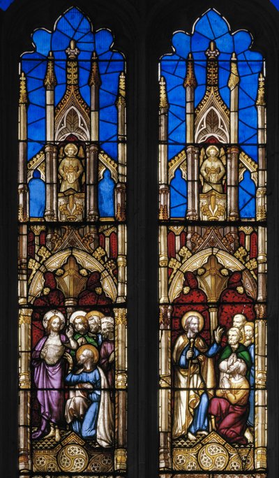 Gebeurtenissen in het Leven van St. Thomas de Apostel (detail) door Augustus Welby Northmore Pugin