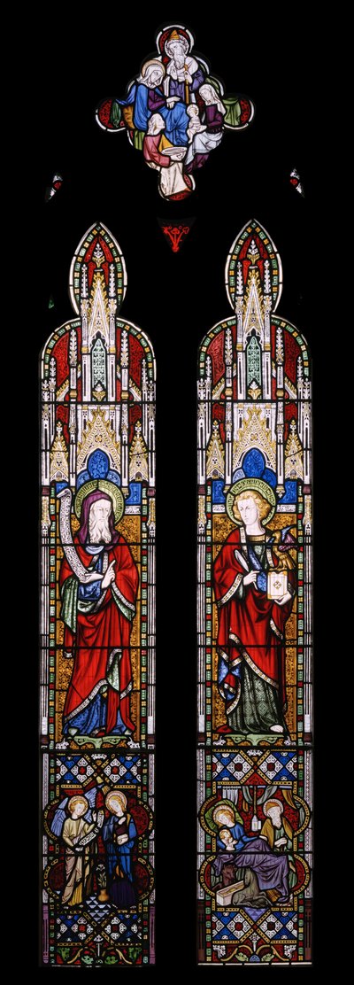 Jesaja en St. Johannes de Evangelist door Augustus Welby Northmore Pugin