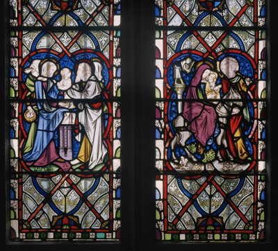 Mariakapel Venster met Scènes uit het Leven van de Maagd (detail) door Augustus Welby Northmore Pugin