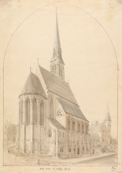 Onze gezegende Vrouwe en St. Thomas van Canterbury, Dudley: Perspectief door Augustus Welby Northmore Pugin