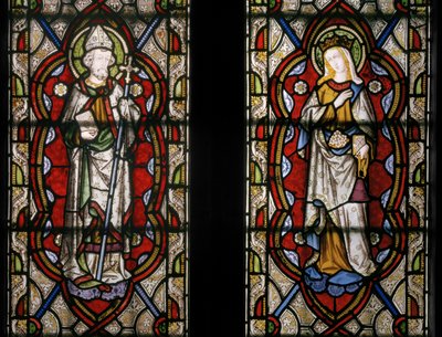 St. Johannes van Beverley & St. Elizabeth van Hongarije (detail) door Augustus Welby Northmore Pugin