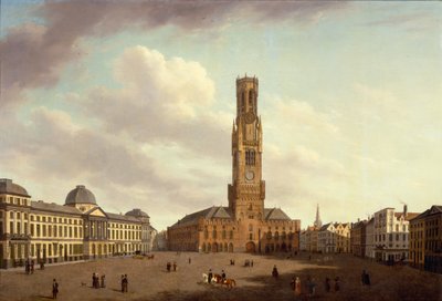 De Markt, Brugge door Augustus van den Steene