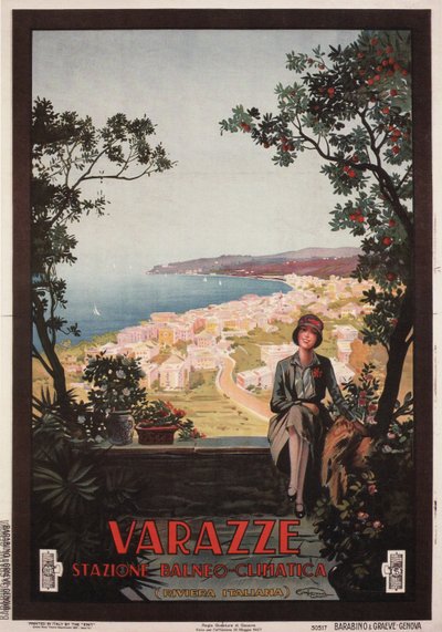 Varazze, 1927 door Aurelio Craffonara