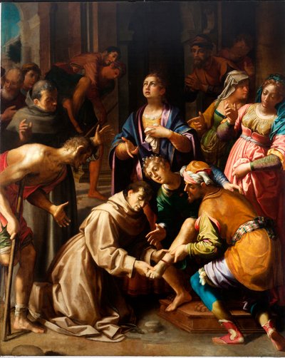 Wonder van Sint Antonius van Padua door Aurelio Lomi