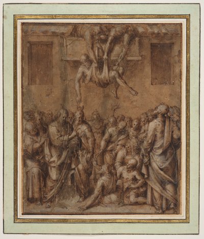 Christus geneest de zieken door Aurelio Luini