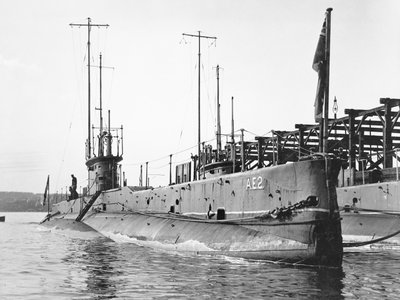 Australische marine (RAN) onderzeeërs AE1 en AE2, c.1914 door Australian Photographer