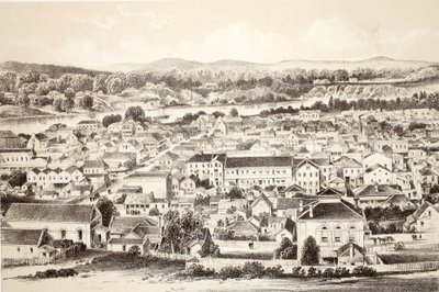 Brisbane, uit The History of Australasia door David Blair, McGrady, Thomson, en Niven, 1879 door Australian School