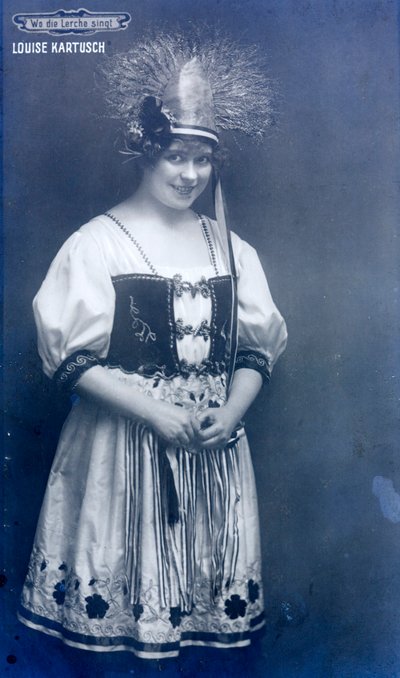 Louise Kartousch, Oostenrijkse operazangeres door Austrian Photographer