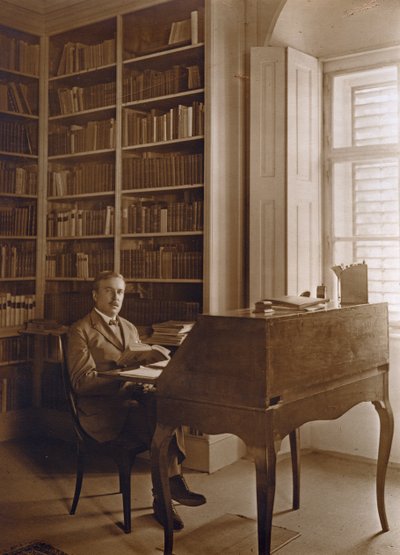 Portret van Hugo von Hofmannsthal door Austrian Photographer