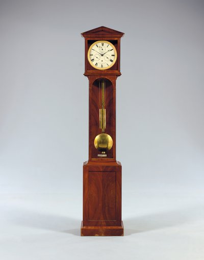 Een maandlopende bodenstanduhr met tijdsvergelijking en volledige kalender, 1806 door Austrian School