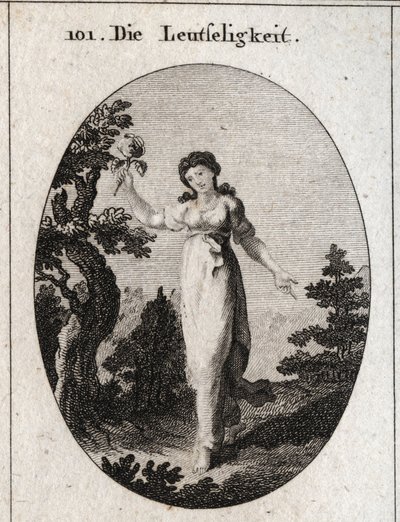 Allegorie van vriendelijkheid door Austrian School