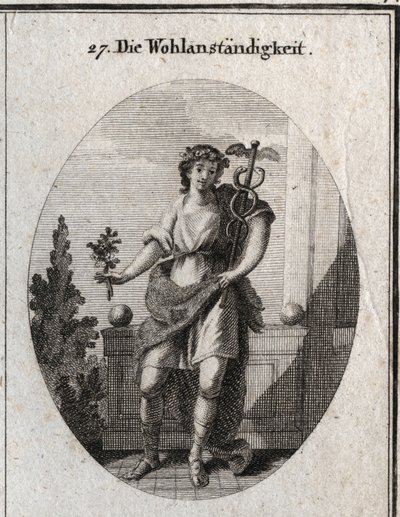 Allegorie van fatsoen door Austrian School