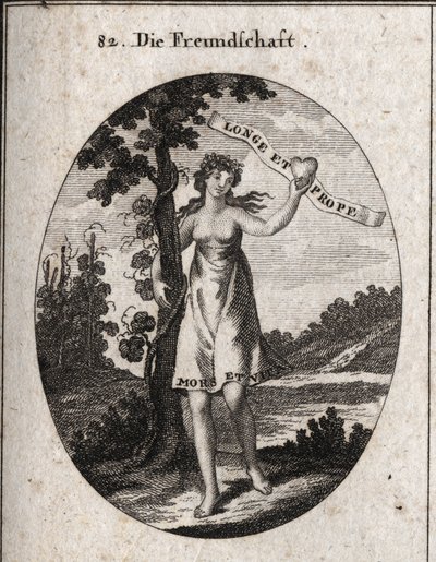 Allegorie van vriendschap door Austrian School