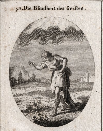 Allegorie van geestelijke blindheid door Austrian School