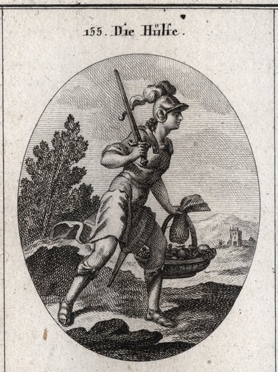 Allegorie van hulp door Austrian School