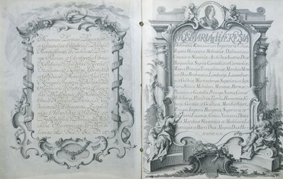 Oostenrijkse ratificatie van het huwelijkscontract voor Marie-Antoinette, aartshertogin van Oostenrijk met de Dauphin Lodewijk van Frankrijk, 23 april 1770 door Austrian School