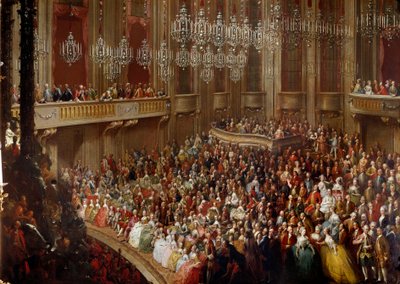 Concert in Wenen in aanwezigheid van de keizerlijke familie door Austrian School