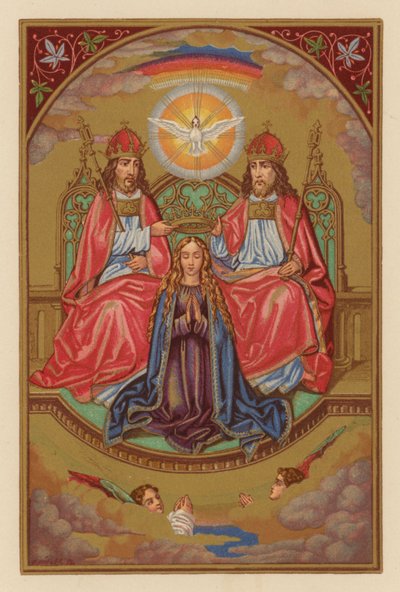 Kroning van de Heilige Maagd Maria door Austrian School