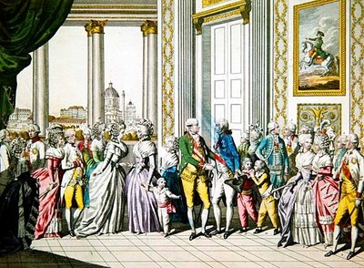 Keizer Leopold II en zijn familie verwelkomen Ferdinand I, Koning van Napels en Sicilië en zijn familie in Wenen door Austrian School