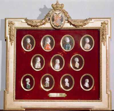 Jozef II, Heilige Roomse Keizer en Koning van Bohemen en Hongarije, en zijn broers en zussen, inclusief zijn zus Marie-Antoinette door Austrian School
