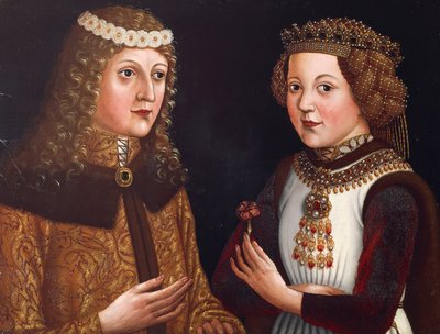 Ladislaus Posthumus Koning van Bohemen & Magdalena van Valois door Austrian School