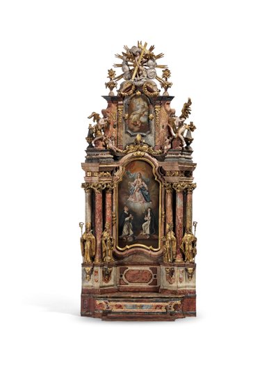 Model van het hoogaltaar van de Sint-Pietersabdij, Salzburg, c.1777 door Austrian School