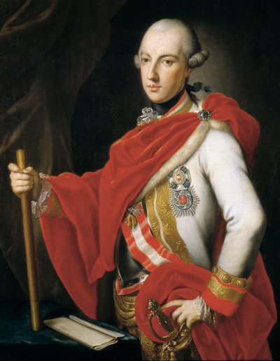 Portret van Keizer Jozef II door Austrian School