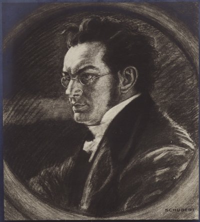 Portret van Franz Schubert door Austrian School