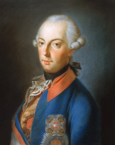 Portret van Joseph II van Habsburg, 1770 door Austrian School