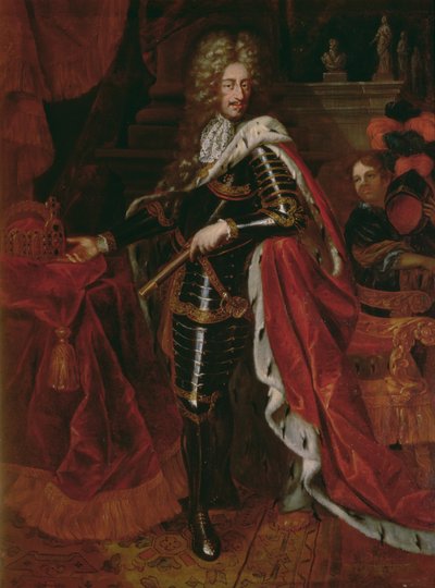 Portret van Leopold I, Heilige Roomse Keizer (1640-1705) door Austrian School