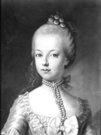 Portret van Marie-Antoinette (1755-93) van Habsburg-Lorraine, c.1771 door Austrian School