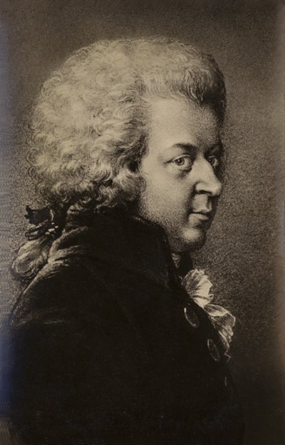 Portret van Wolfgang Amadeus Mozart door Austrian School