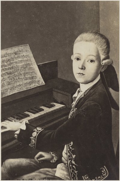Portret van Wolfgang Amadeus Mozart door Austrian School