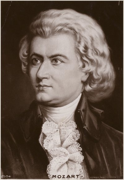 Portret van Wolfgang Amadeus Mozart door Austrian School