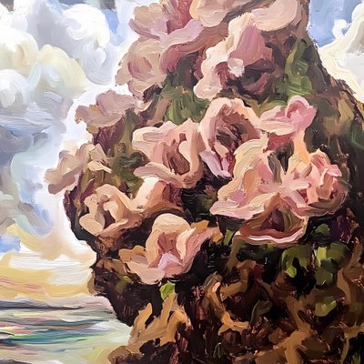 Bloemen aan de kust die blozen door Avanesova Elena