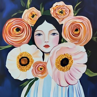 Rustig bloemenportret door Avanesova Elena