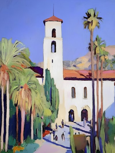 Zonnig Mission Palms door Avanesova Elena
