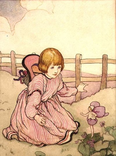 Tinkerbell en vriend door Averil Mary Burleigh