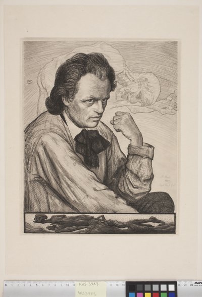 De beeldhouwer Niels Hansen Jacobsen door Axel Hou
