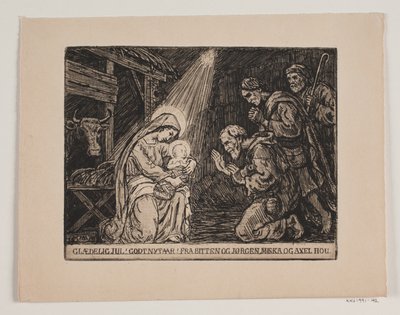Kerst- en nieuwjaarskaart door Axel Hou