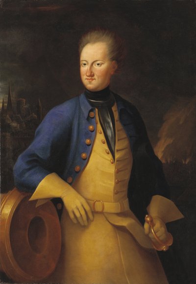 Portret van koning Karel XII van Zweden (1682-1718) door Axel Sparre