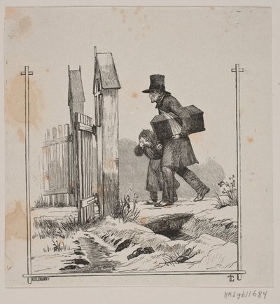 Een Begrafenisstoet door Axel Theodor Kittendorff