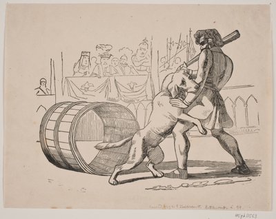 Macaires gevecht met de hond door Axel Theodor Kittendorff